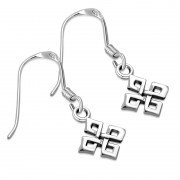 Plain Celtic Knot Dangle Silver Earrings, ep273